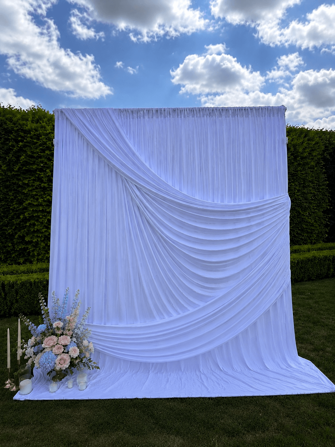 Textil  – svatební dekorace k pronájmu